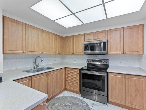 208-65 Spring Garden Ave, Toronto, ON - Indoor Photo Showing Kitchen With Double Sink