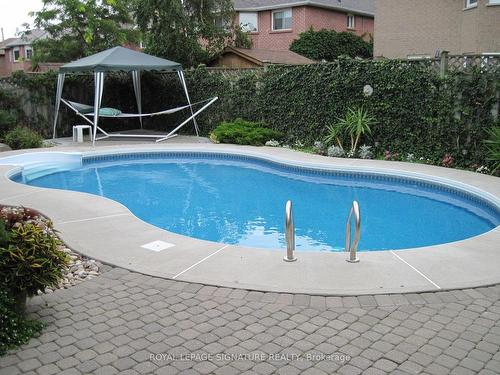 1821 Post Dr, Pickering, ON - Outdoor With In Ground Pool With Backyard