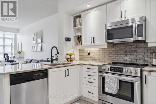 303 - 85 East Liberty Street, Toronto, ON - Indoor Photo Showing Kitchen With Stainless Steel Kitchen With Upgraded Kitchen