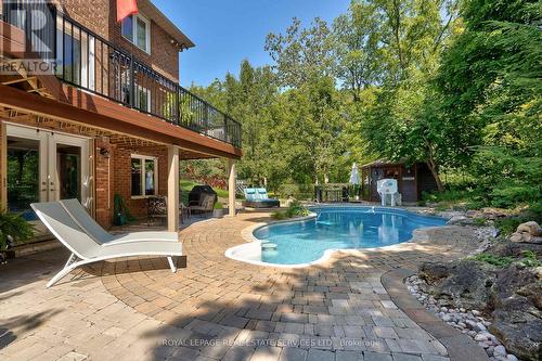 1522 Canada Court, Oakville, ON - Outdoor With In Ground Pool With Deck Patio Veranda