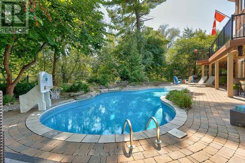 1522 Canada Court, Oakville, ON - Outdoor With In Ground Pool With Deck Patio Veranda With Backyard