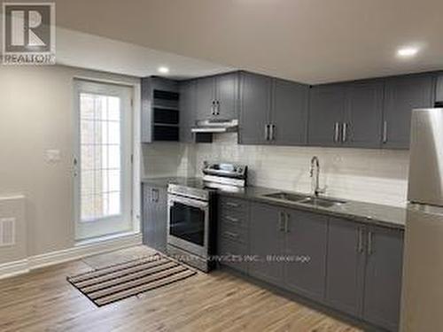 Bsmt - 54 Meadowglen Boulevard, Halton Hills, ON - Indoor Photo Showing Kitchen With Double Sink
