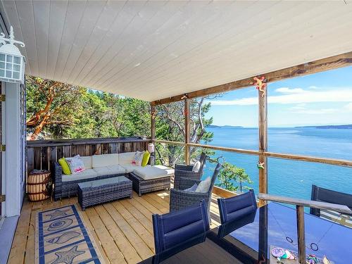 38227 Schooner Way, Pender Island, BC - Outdoor With Body Of Water With Deck Patio Veranda With Exterior