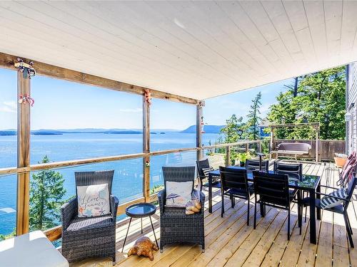 38227 Schooner Way, Pender Island, BC - Outdoor With Body Of Water With Deck Patio Veranda With View With Exterior