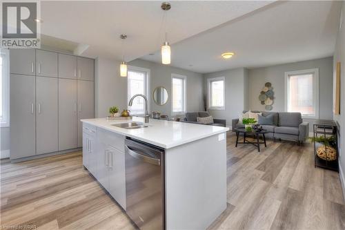 54 Bridge Street W Unit# 27, Kitchener, ON - Indoor Photo Showing Kitchen With Double Sink
