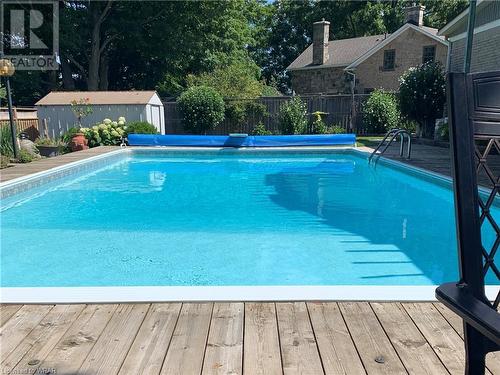 38 Crest Court, Cambridge, ON - Outdoor With In Ground Pool With Backyard