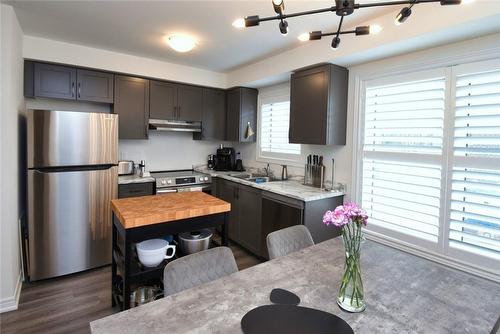 36 Radison Lane, Hamilton, ON - Indoor Photo Showing Kitchen With Stainless Steel Kitchen With Double Sink