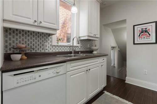 18 Brucedale Avenue W, Hamilton, ON - Indoor Photo Showing Kitchen With Double Sink