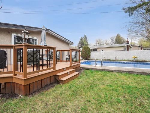 Backyard - 4379 Rue Avalon, Montréal (Pierrefonds-Roxboro), QC - Outdoor With In Ground Pool With Deck Patio Veranda With Exterior