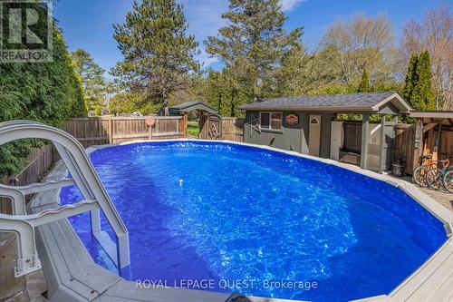 1687 Peninsula Point Road, Severn, ON - Outdoor With Above Ground Pool