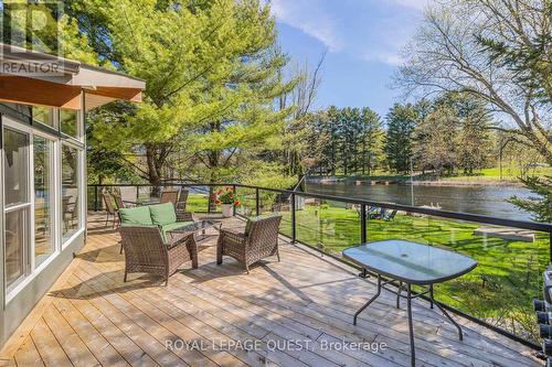 1687 Peninsula Point Road, Severn, ON - Outdoor With Body Of Water With Deck Patio Veranda