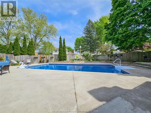 36 Parkwood Drive, Chatham, ON - Outdoor With In Ground Pool With Backyard