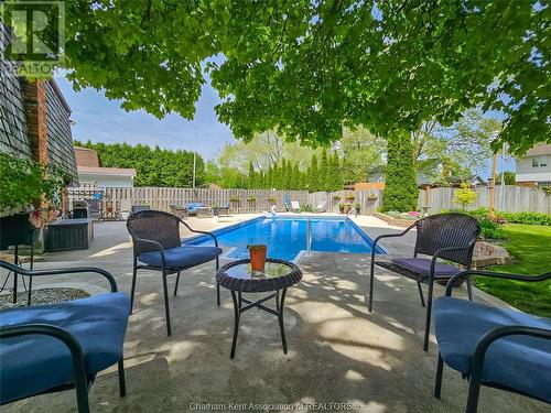 36 Parkwood Drive, Chatham, ON - Outdoor With In Ground Pool With Deck Patio Veranda