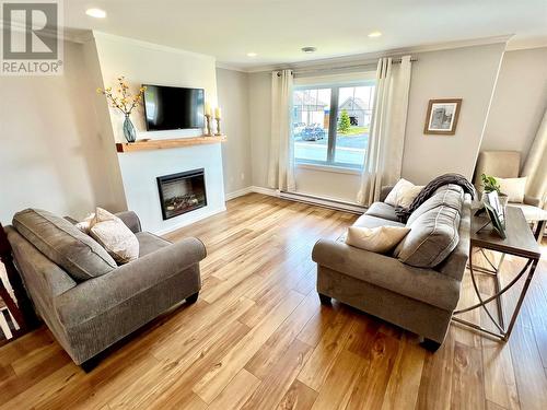 62 Sunset Drive, Clarenville, NL - Indoor Photo Showing Living Room With Fireplace