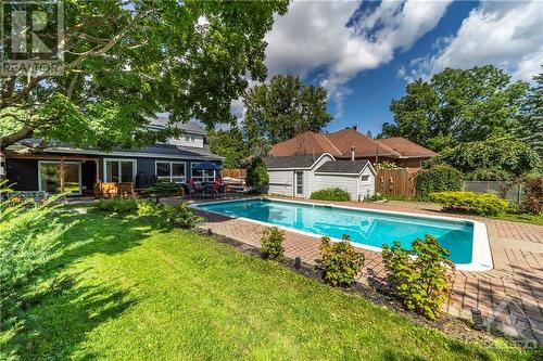 346 Pleasant Park Road, Ottawa, ON - Outdoor With In Ground Pool With Deck Patio Veranda With Backyard