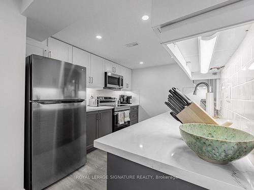 Bsmt-2023 Cedarwood Crt, Pickering, ON - Indoor Photo Showing Kitchen With Stainless Steel Kitchen