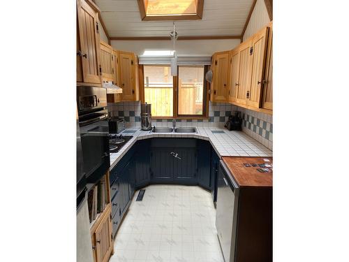 1910 Creek Street, Nelson, BC - Indoor Photo Showing Kitchen With Double Sink