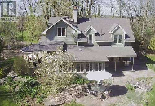 Overhead view of the rear of the house - 7080 Devereaux Road, Ottawa, ON - Outdoor With Facade