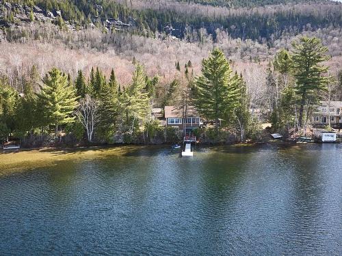 Aerial photo - 260 Ch. Du Lac-Sylvère, Saint-Donat, QC - Outdoor With Body Of Water With View