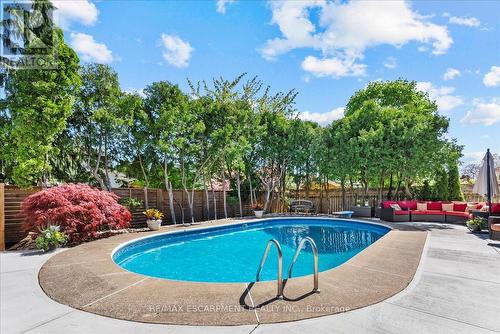83 Dorchester Drive, Grimsby, ON - Outdoor With In Ground Pool With Backyard