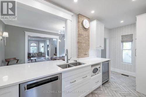 319 Hyman Street, London, ON - Indoor Photo Showing Kitchen With Double Sink