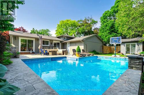 224 Weybourne Road, Oakville, ON - Outdoor With In Ground Pool With Backyard With Exterior