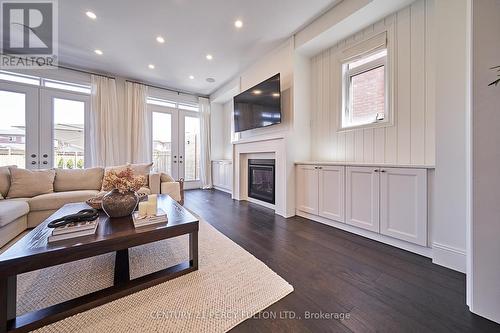 2413 Dress Circle Crescent, Oshawa, ON - Indoor Photo Showing Living Room With Fireplace
