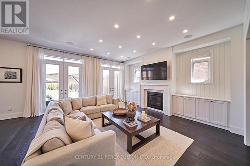 2413 Dress Circle Crescent, Oshawa, ON - Indoor Photo Showing Living Room With Fireplace