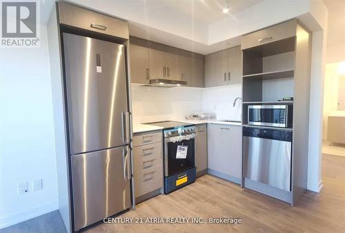 2112 - 219 Dundas Street E, Toronto, ON - Indoor Photo Showing Kitchen With Stainless Steel Kitchen