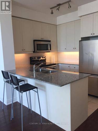 505 - 20 Bloorview Place, Toronto, ON - Indoor Photo Showing Kitchen With Double Sink