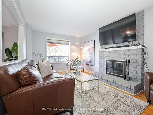 8 Romney Crt, Brampton, ON - Indoor Photo Showing Living Room With Fireplace