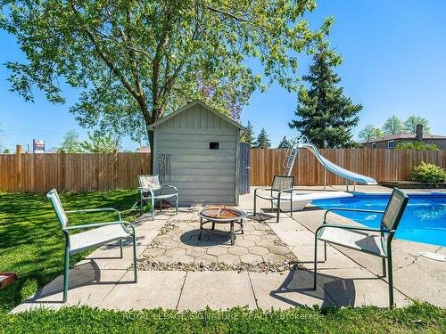 8 Romney Crt, Brampton, ON - Outdoor With In Ground Pool