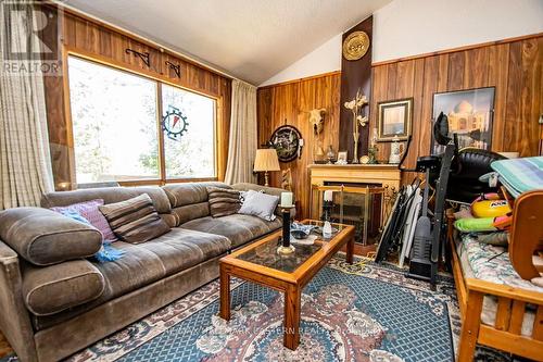 1710 South Bayshore Road W, Douro-Dummer, ON - Indoor Photo Showing Living Room With Fireplace