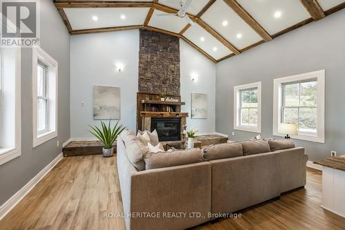 3300 Leach Road, Hamilton Township, ON - Indoor With Fireplace