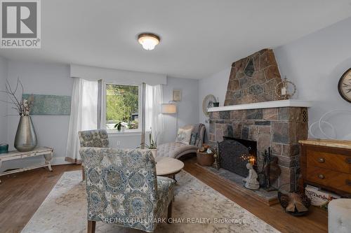 166 Mary Street, Barrie, ON - Indoor Photo Showing Living Room With Fireplace