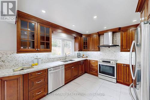 2012 Aldermead Road, Mississauga, ON - Indoor Photo Showing Kitchen With Double Sink