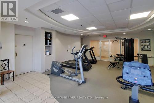 T09 - 16 Dallimore Circle, Toronto, ON - Indoor Photo Showing Gym Room
