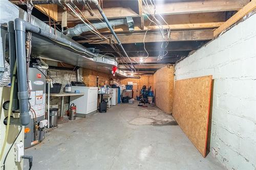 Basement Laundry - 82 Ray Street S, Hamilton, ON - Indoor Photo Showing Basement