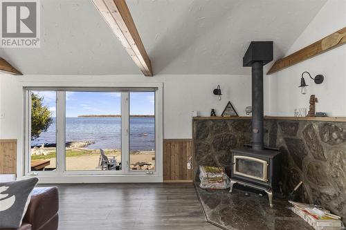 59 Nils Bay Rd, Goulais River, ON - Indoor With Fireplace