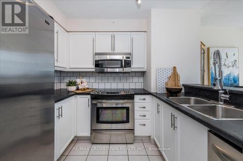 1202 - 140 Dunlop Street, Barrie (Lakeshore), ON - Indoor Photo Showing Kitchen With Double Sink