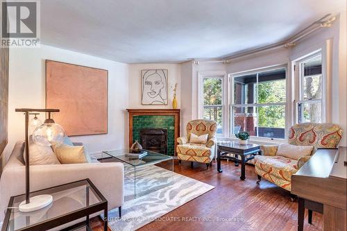 142 Glendale Avenue, Toronto, ON - Indoor Photo Showing Living Room With Fireplace