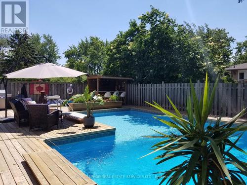 31 Roberts Crescent, Brampton, ON - Outdoor With In Ground Pool With Deck Patio Veranda With Backyard