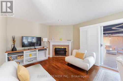 44 Teahouse Drive, Vaughan, ON - Indoor Photo Showing Living Room With Fireplace