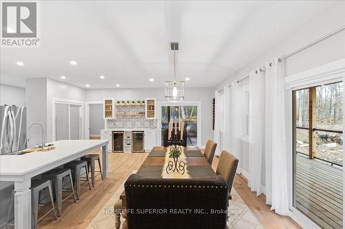 17 Cedar Court, Marmora And Lake, ON - Indoor Photo Showing Dining Room With Fireplace