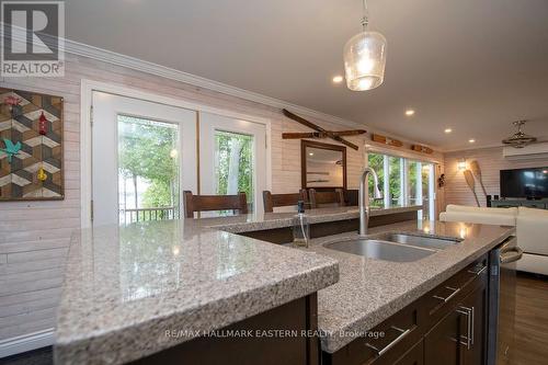 960 Westlake Drive, Smith-Ennismore-Lakefield, ON - Indoor Photo Showing Kitchen With Double Sink