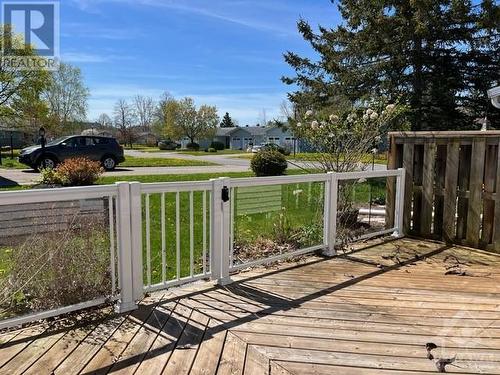 Large deck accessed from the living room - 16 Bathurst Road, Perth, ON - Outdoor With Deck Patio Veranda
