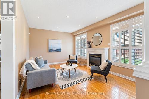 19 Dybal Street, Vaughan, ON - Indoor Photo Showing Living Room With Fireplace