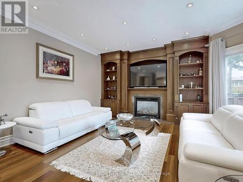 291 Byng Avenue, Toronto, ON - Indoor Photo Showing Living Room With Fireplace