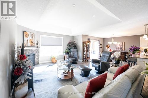 33 Chelford Crescent, Belleville, ON - Indoor Photo Showing Living Room With Fireplace