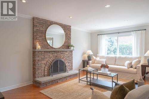 45 Panorama Crescent, Brampton, ON - Indoor Photo Showing Living Room With Fireplace